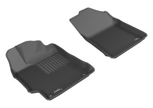 Toyota Camry Floor Mats - Front - 3D MAXpider - Kagu - Black - `15-`17